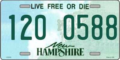 NH license plate 1200588