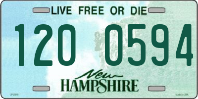 NH license plate 1200594