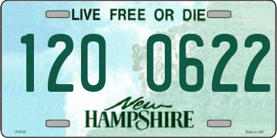NH license plate 1200622