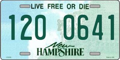 NH license plate 1200641