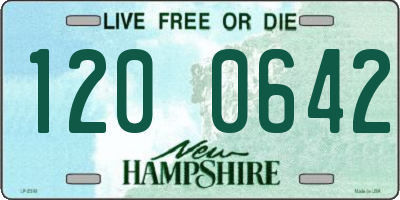 NH license plate 1200642