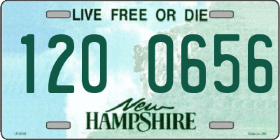 NH license plate 1200656