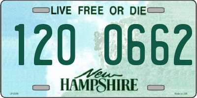 NH license plate 1200662