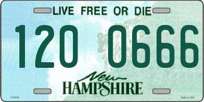 NH license plate 1200666