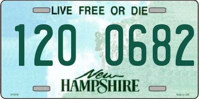 NH license plate 1200682