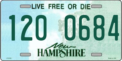 NH license plate 1200684