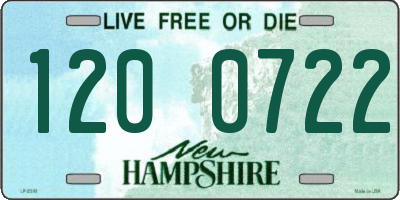 NH license plate 1200722