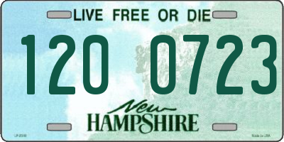 NH license plate 1200723
