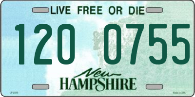 NH license plate 1200755