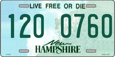 NH license plate 1200760
