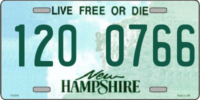 NH license plate 1200766