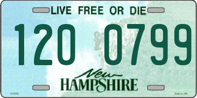 NH license plate 1200799