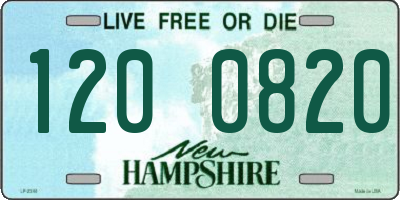 NH license plate 1200820