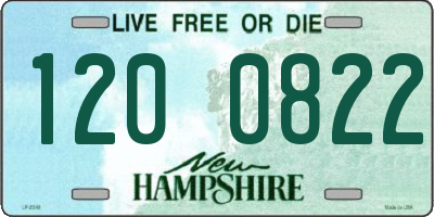 NH license plate 1200822