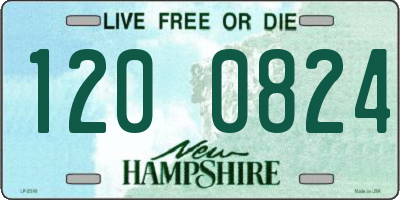 NH license plate 1200824