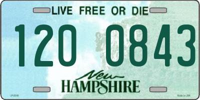 NH license plate 1200843