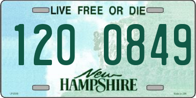 NH license plate 1200849