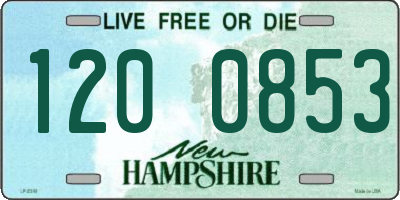 NH license plate 1200853