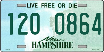 NH license plate 1200864