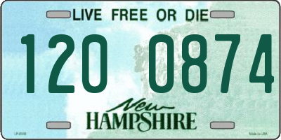 NH license plate 1200874
