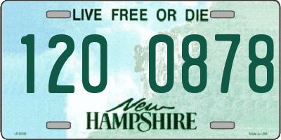 NH license plate 1200878