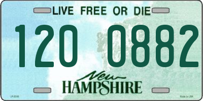 NH license plate 1200882