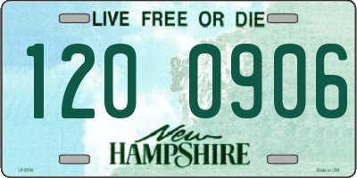 NH license plate 1200906