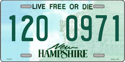 NH license plate 1200971