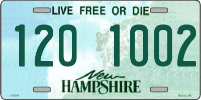 NH license plate 1201002