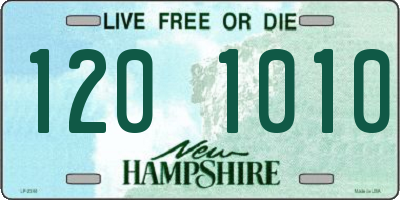 NH license plate 1201010