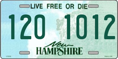 NH license plate 1201012