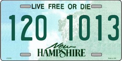 NH license plate 1201013