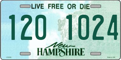 NH license plate 1201024