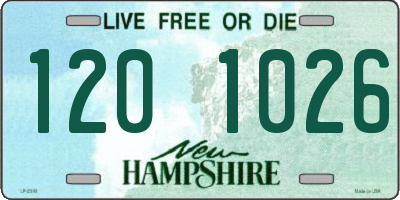 NH license plate 1201026