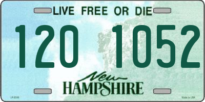 NH license plate 1201052