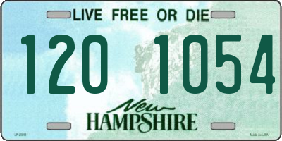 NH license plate 1201054
