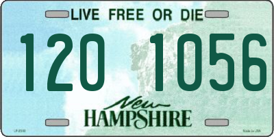 NH license plate 1201056