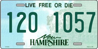 NH license plate 1201057