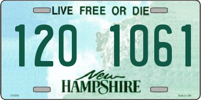 NH license plate 1201061