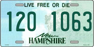 NH license plate 1201063