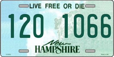 NH license plate 1201066