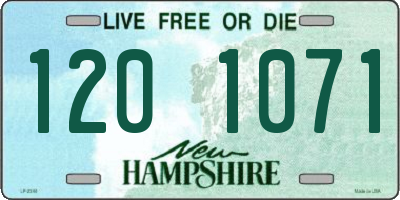 NH license plate 1201071