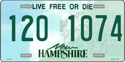 NH license plate 1201074