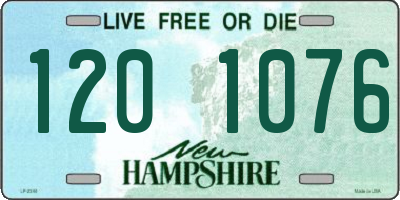 NH license plate 1201076