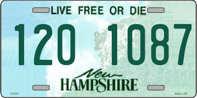 NH license plate 1201087