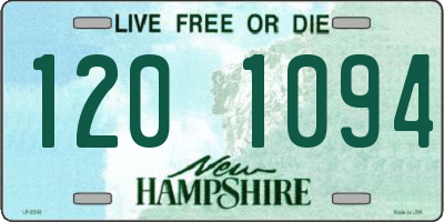 NH license plate 1201094
