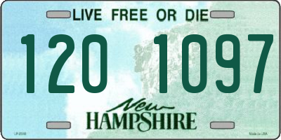 NH license plate 1201097