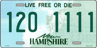 NH license plate 1201111