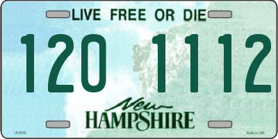 NH license plate 1201112