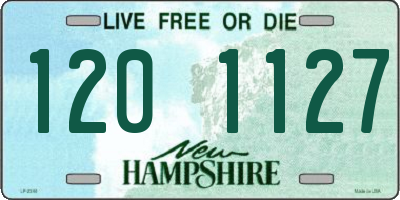 NH license plate 1201127
